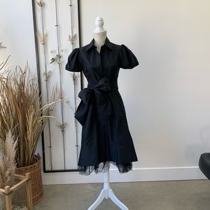 Black bcbg holiday dress